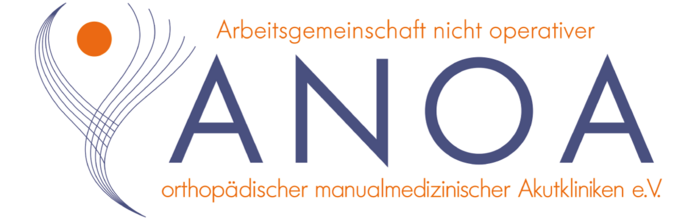 Logo der Arbeitsgemeinschaft nichtoperativer orhopädischer Manualmediziner Akutkliniken